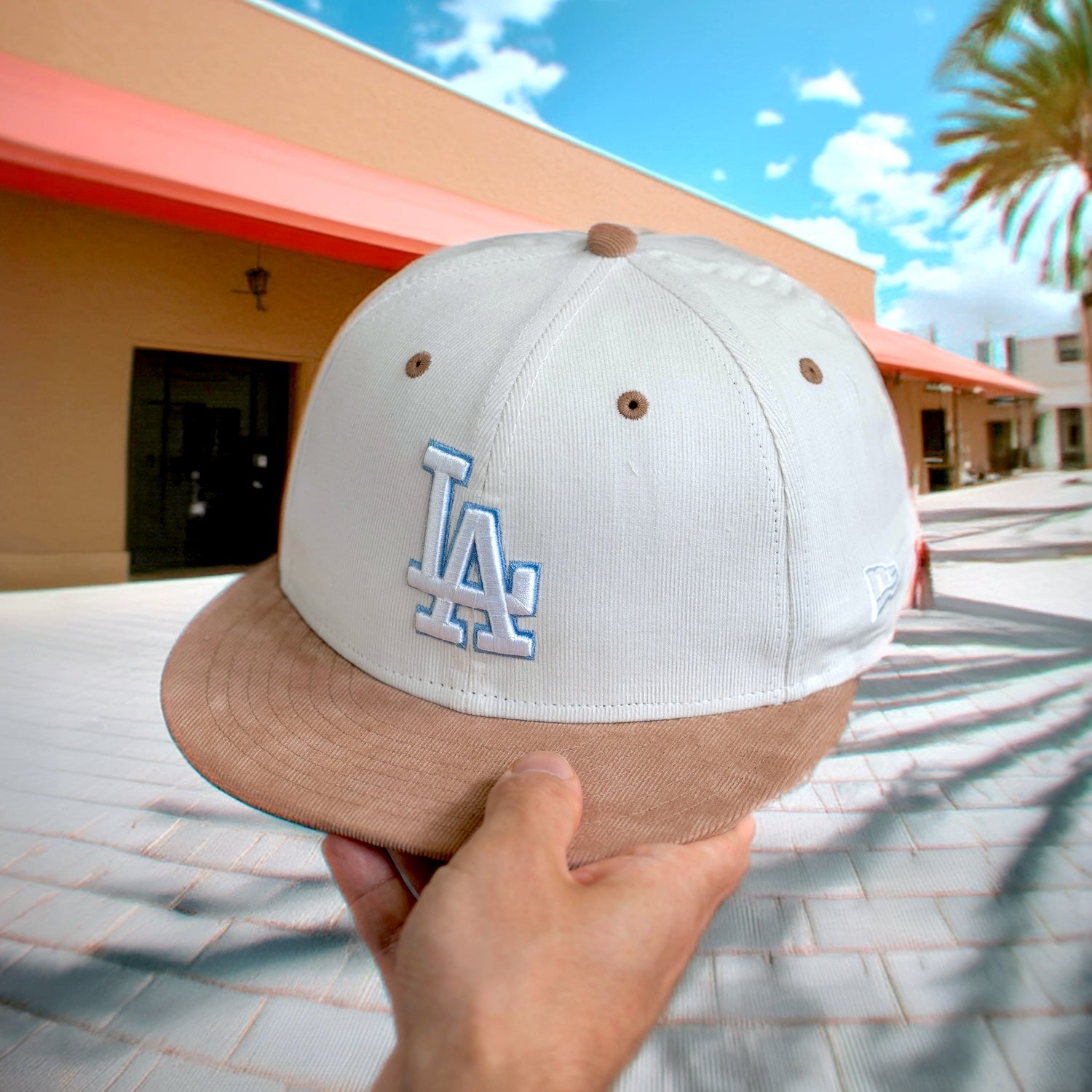 NEW ERA 59FIFTY MLB LOS ANGELES DODGERS ALL STAR GAME 1980 TWO TONE MICRO CORD / GREY UV FITTED CAP