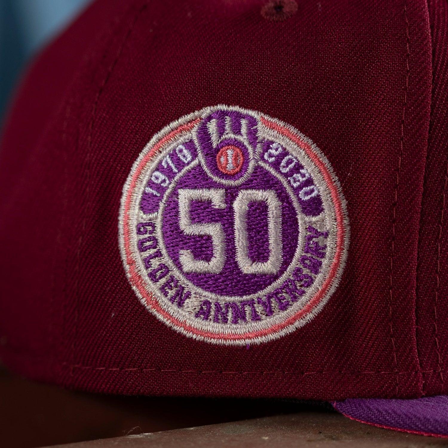 Milwaukee Brewers New Era 50th Anniversary Red Undervisor 59FIFTY