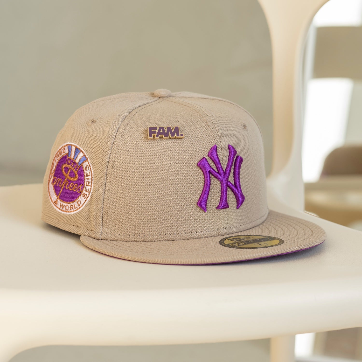 EXCLUSIVE 59FIFTY MLB NEW YORK YANKEES WS 1998 CAMEL/ SPARKLING GRAPE UV