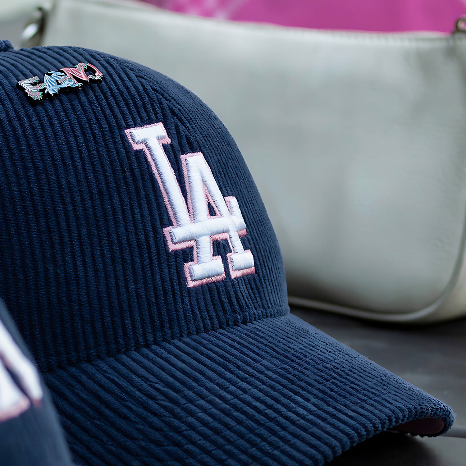 MLB LOS ANGELES DODGERS NAVY CORD SHOT ’47 MVP CORDUROY CAP