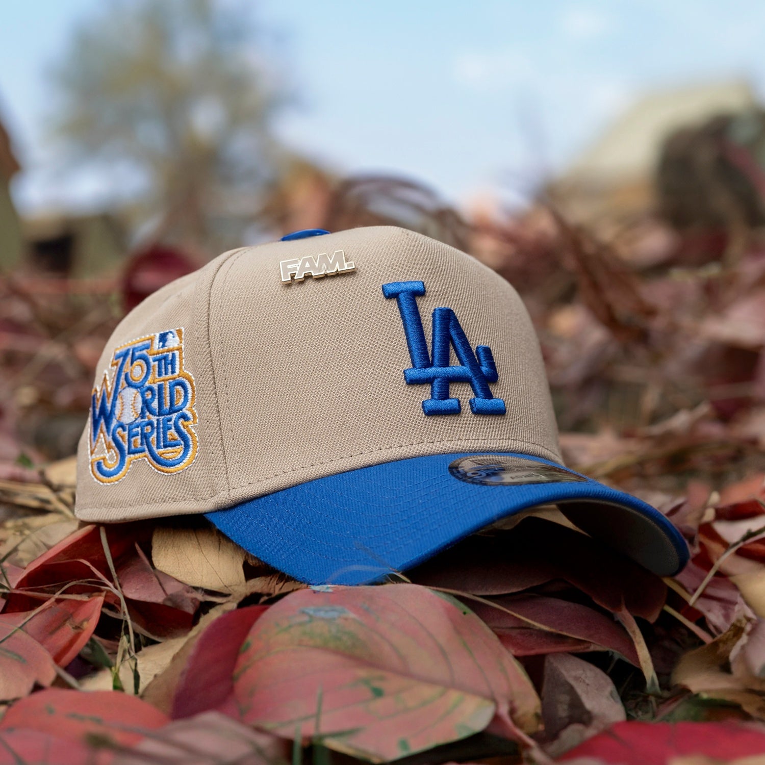 NEW ERA 9FORTY LOS ANGELES DODGERS 75TH WORLD SERIES TWO TONE / GREY UV TRUCKER