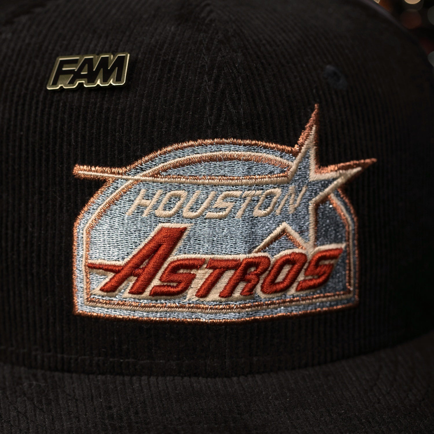 New Era Caps Houston Astros Khaki 59FIFTY Fitted Hat Black/Khaki