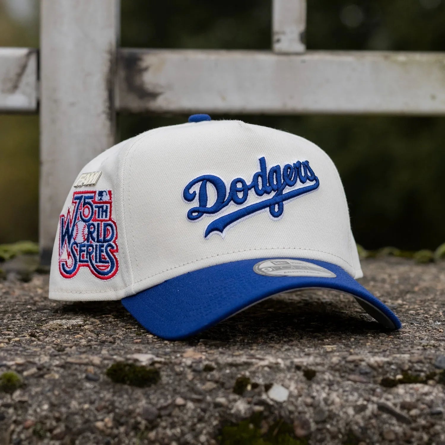 NEW ERA 9FORTY A-FRAME MLB LOS ANGELES DODGERS 75TH WORLD SERIES TWO TONE / GREY UV SNAPBACK