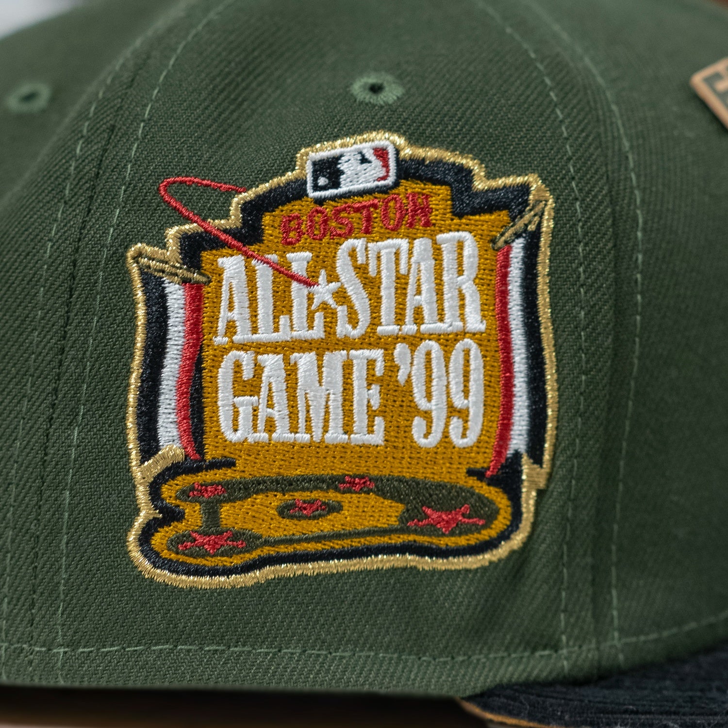 NEW ERA 59FIFTY MLB BOSTON RED SOX ALL STAR GAME 1999 TWO TONE / PANAMA TAN UV FITTED CAP