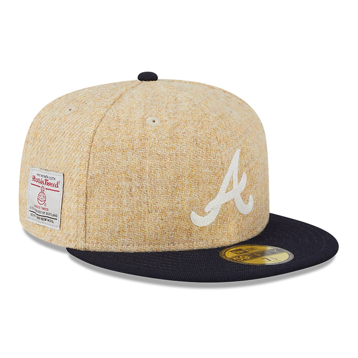 NEW ERA 59FIFTY MLB ATLANTA BRAVES HARRIS TWEED TWO TONE / GREY UV FITTED CAP