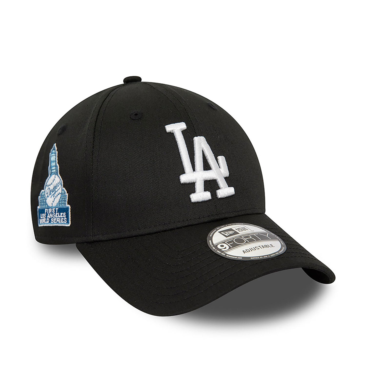 NEW ERA 9FORTY MLB LOS ANGELES DODGERS FIRST LOS ANGELES WORLD SERIES BLACK CAP