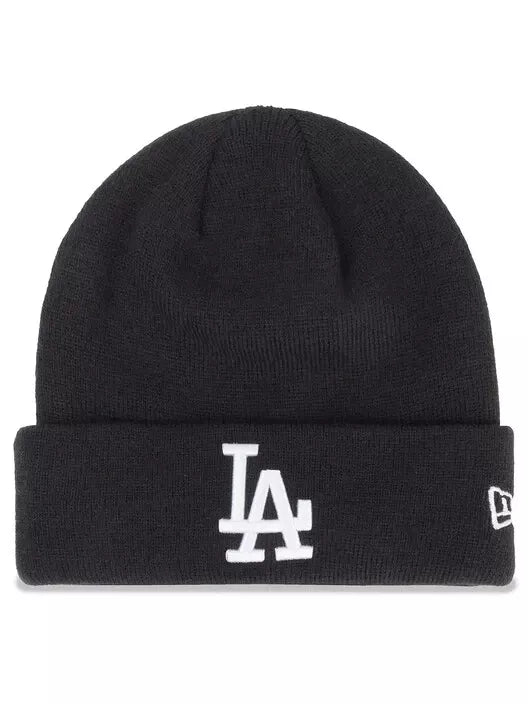 NEW ERA LOS ANGELES DODGERS ESSENTIAL CUFF BLACK KNIT