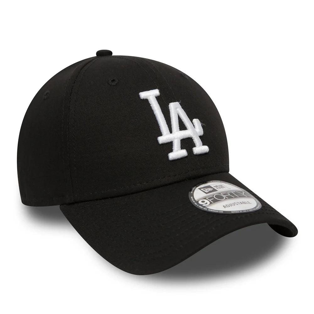 NEW ERA 9FORTY LEAGUE ESSENTIAL LOS ANGELES DODGERS BLACK CAP – FAM