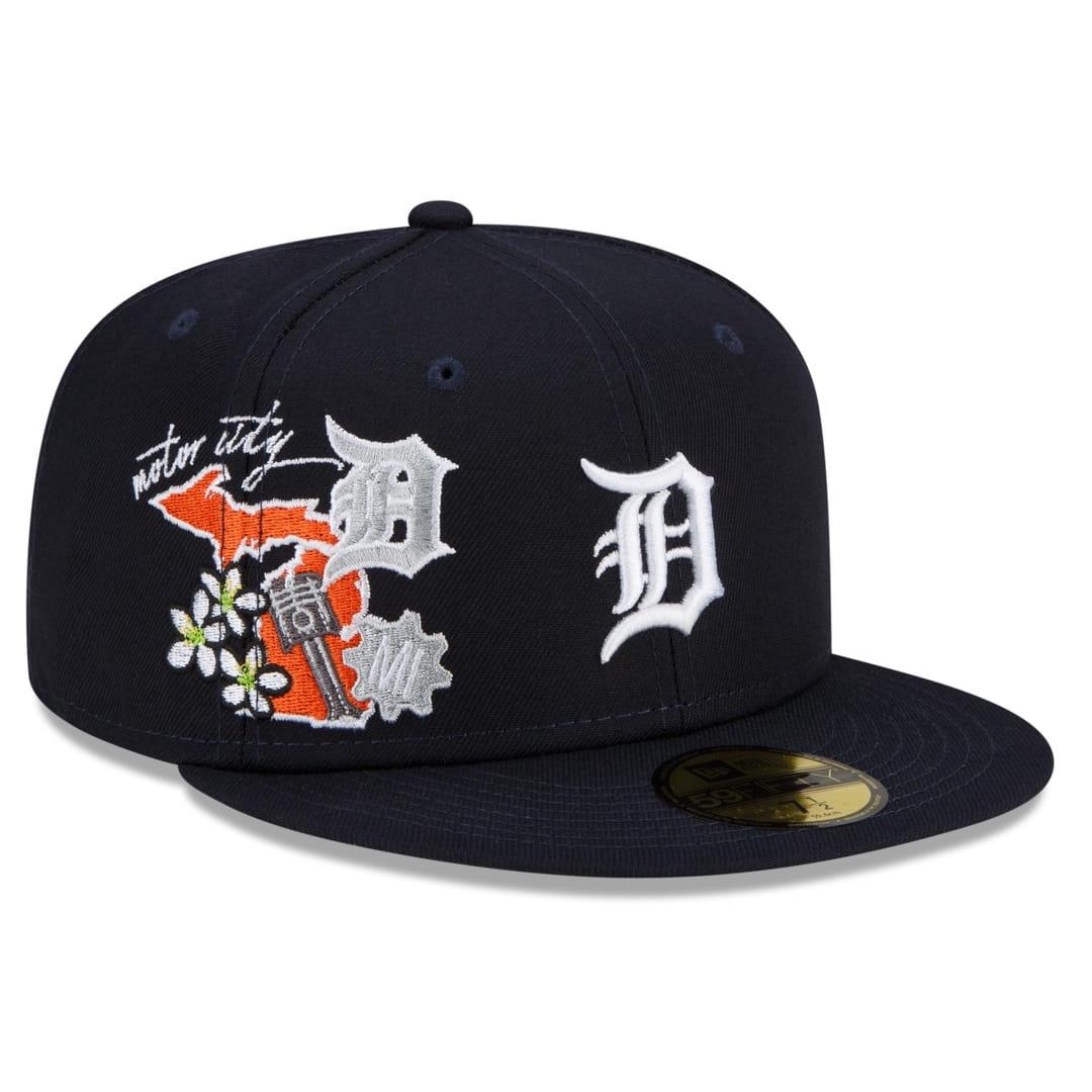 NEW ERA 59FIFTY MLB DETROIT TIGERS CITY PATCH NAVY/ GREY UV - FAM