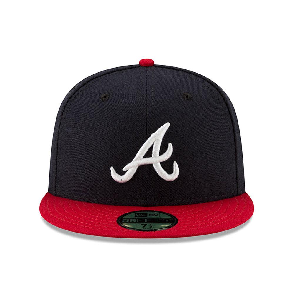 Atlanta Braves Hat On Field New Era 59FIFTY Fitted Cap Made in USA No Flag  7 3/8