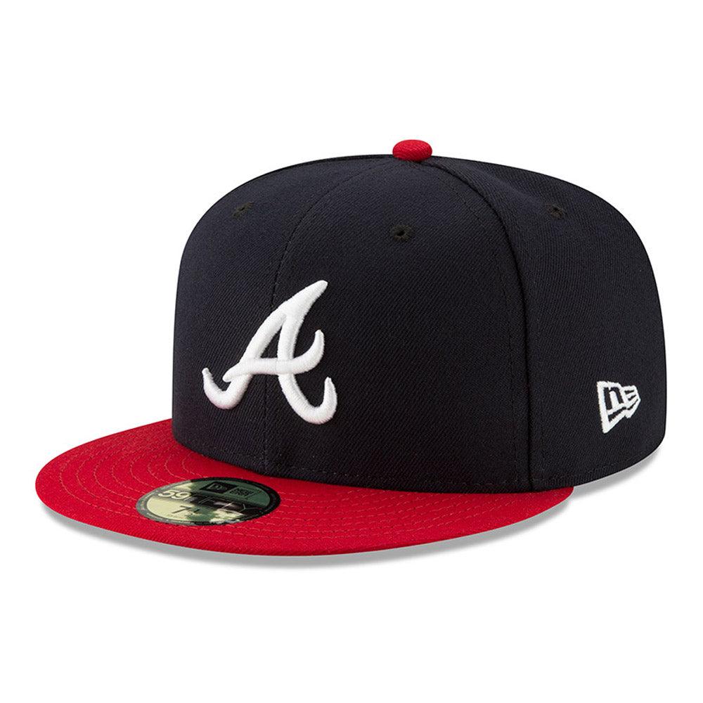 KTZ Atlanta Braves Cooperstown Patch 59fifty Cap in Blue for Men