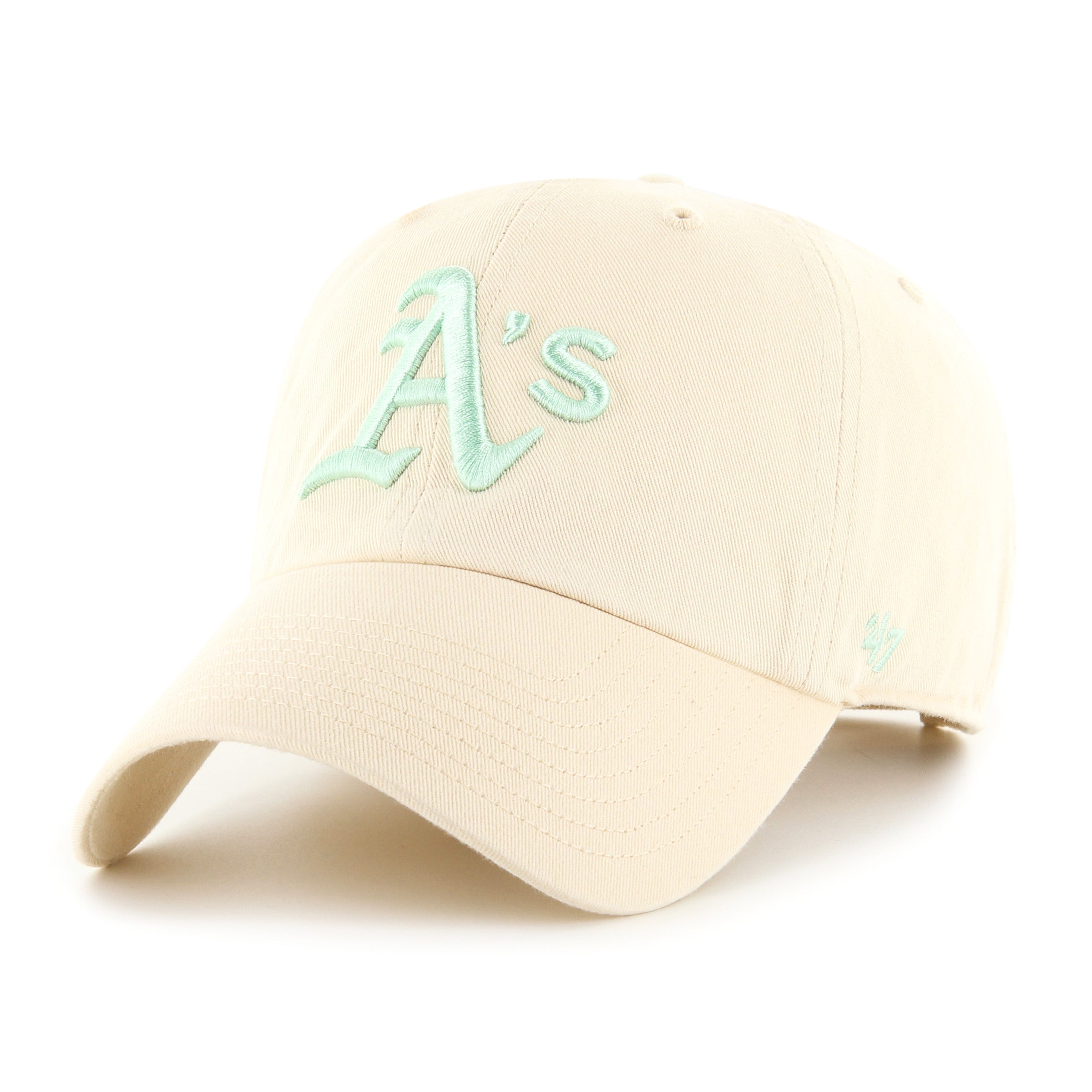 MLB OAKLAND ATHLETICS '47 CLEAN UP W/ NO LOOP LABEL NATURAL