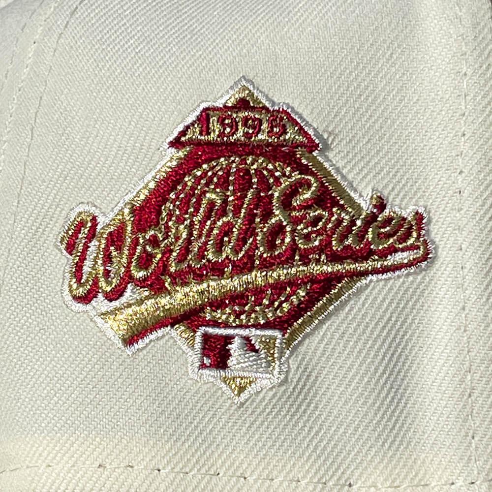 NEW ERA 59FIFTY MLB ATLANTA BRAVES WORLD SERIES 1995 CHROME WHITE / CA – FAM