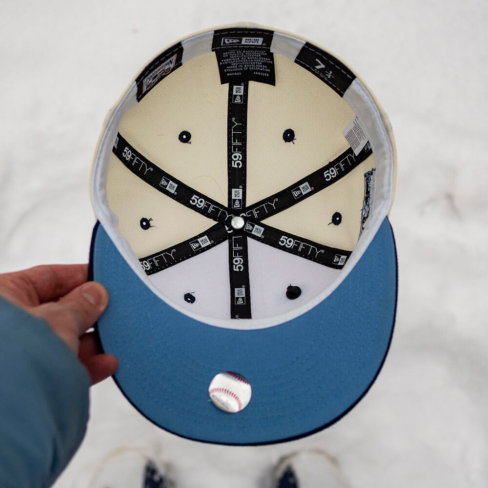 NEW ERA 59FIFTY MLB BROOKLYN DODGERS EBBETS FIELD 1955 TWO TONE/ SKY BLUE UV