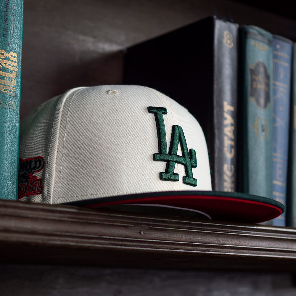 NEW ERA 59FIFTY MLB LOS ANGELES DODGERS WORLD SERIES 1981 TWO TONE / RED UV FITTED CAP