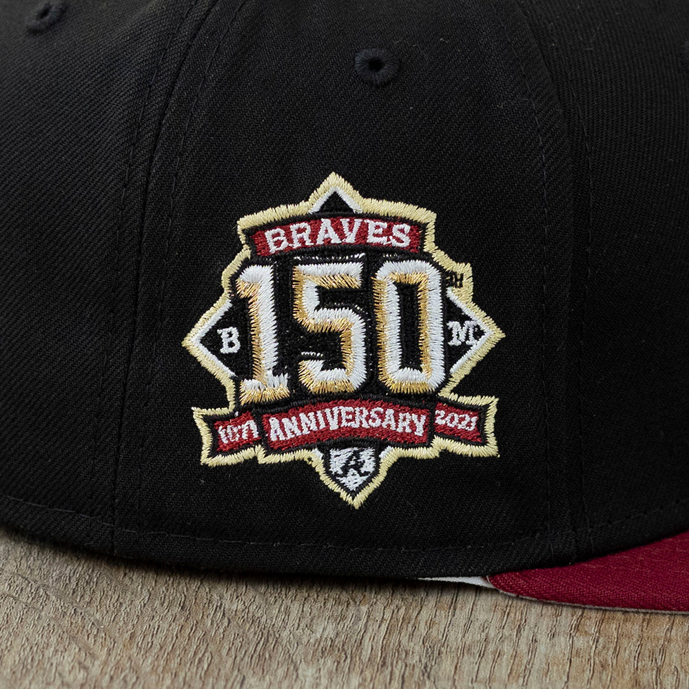 New Era 59Fifty Atlanta Braves 150th Anniversary Patch Fitted Hat –  402Fitted