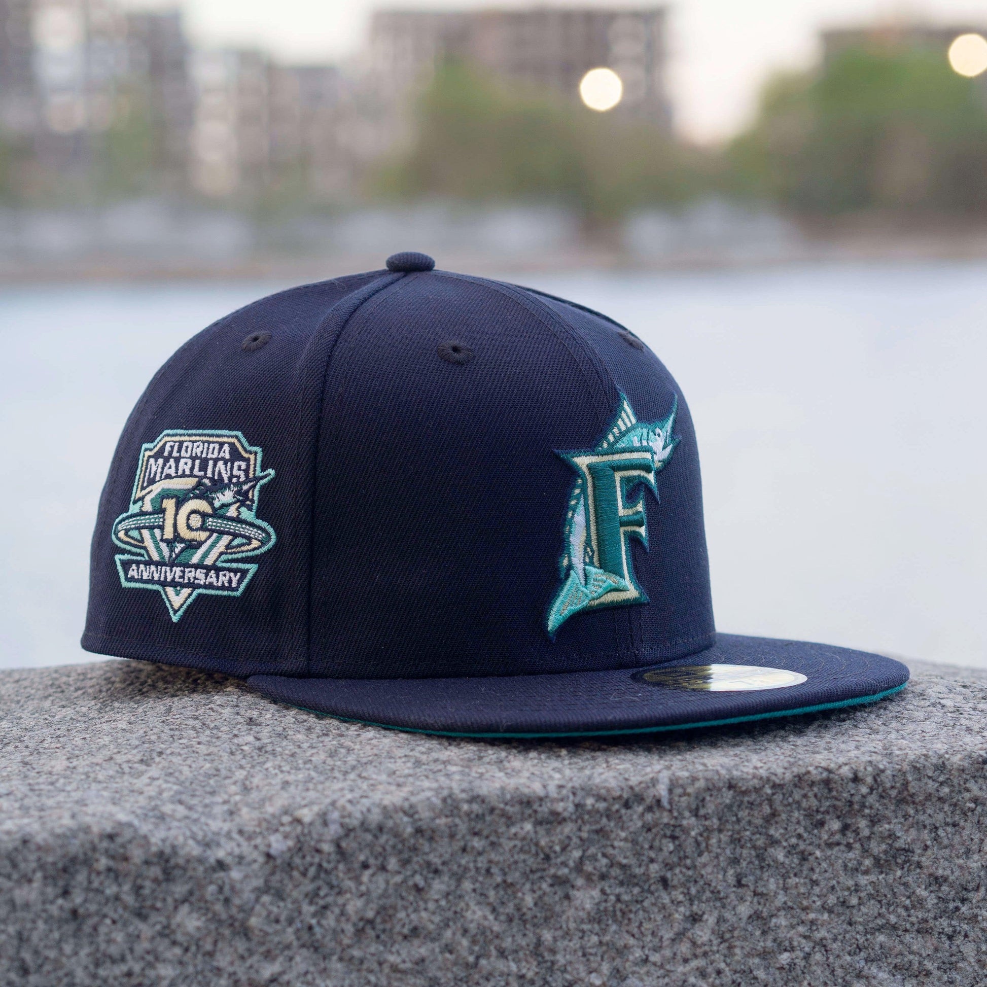 Florida Marlins 10th Anniversary Patch “Watermelon”Colorway from Exclusive  Fitted : r/neweracaps