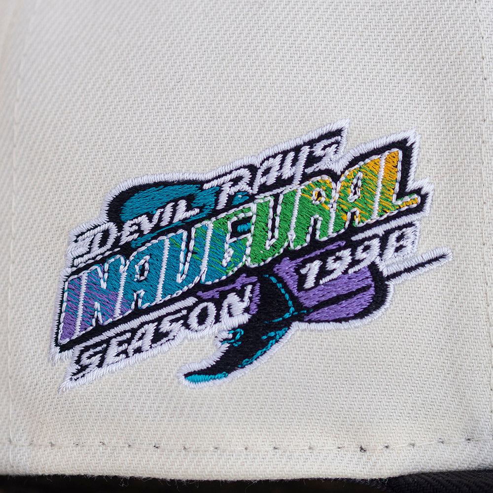 New Era Tampa Bay Rays Inaugural Season 1998 Chrome and Purple Two Tone  Edition 9Fifty Snapback Hat