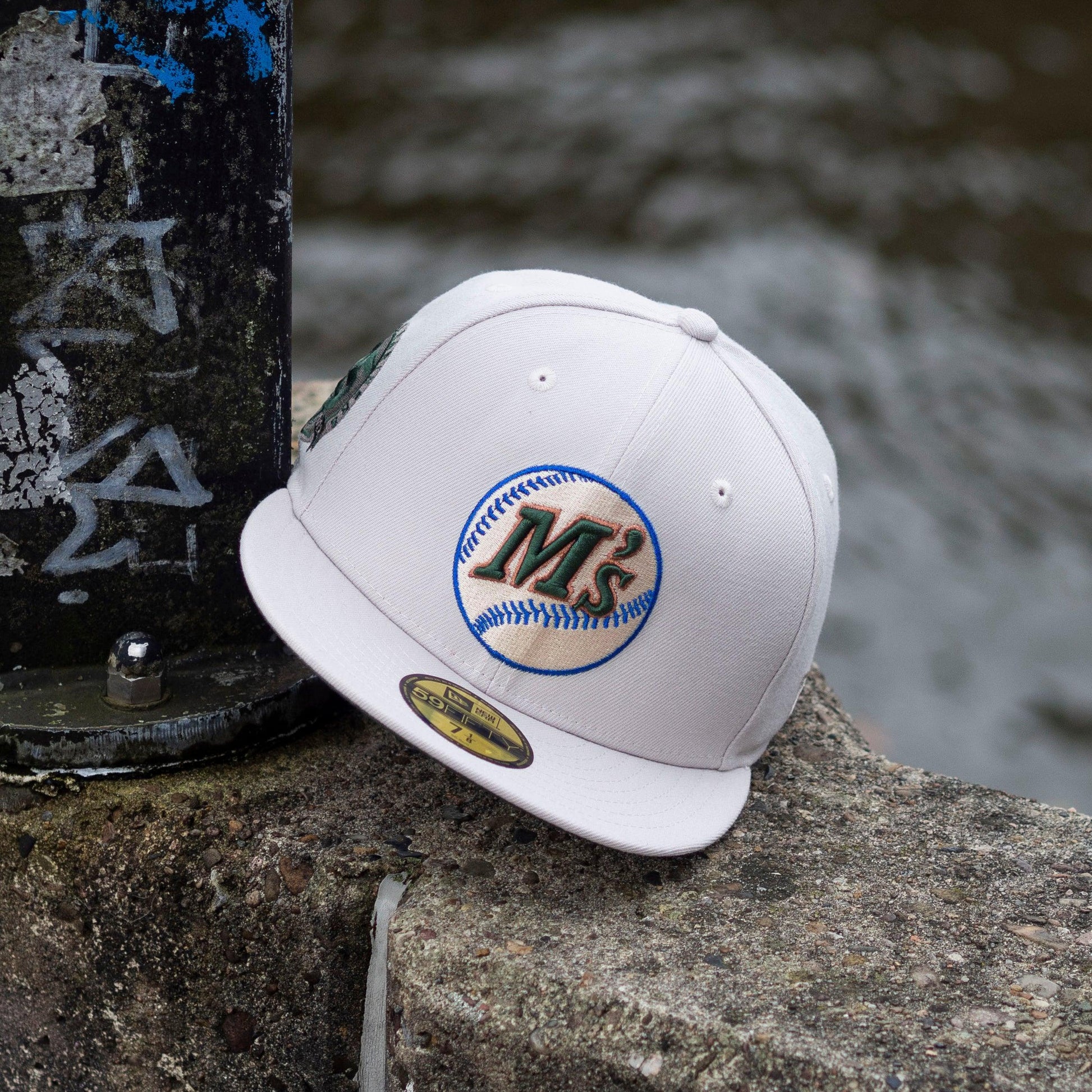 Hat Club Exclusive New Era 59Fifty White Dome Seattle Mariners 35th An –  The Blueprint