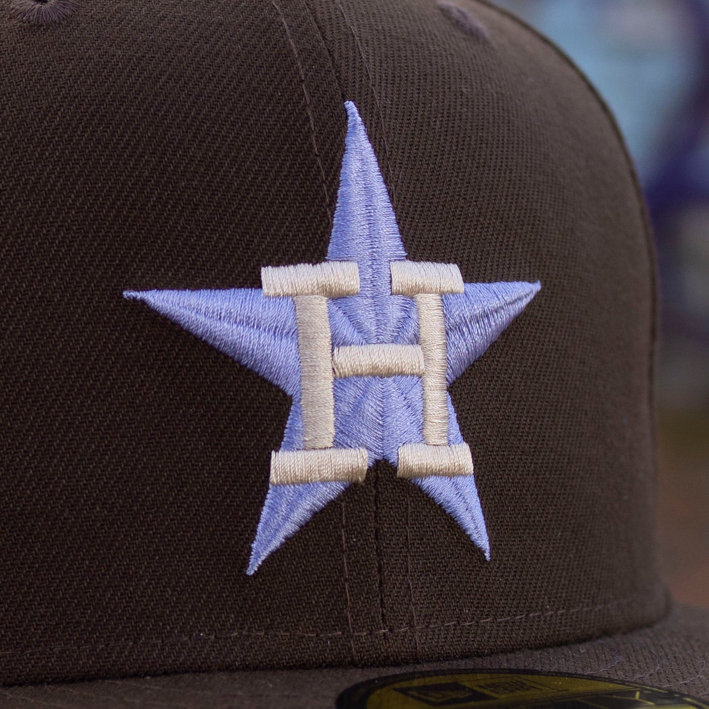 NEW ERA 59FIFTY MLB HOUSTON ASTROS ALL STAR GAME 1986 WALNUT / LAVENDER UV  FITTED CAP