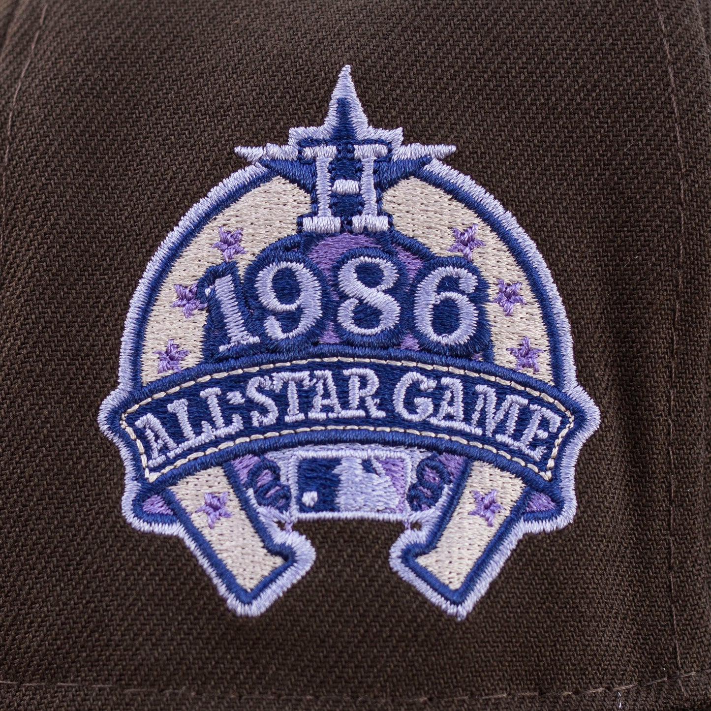 NEW ERA 59FIFTY MLB HOUSTON ASTROS ALL STAR GAME 1986 WALNUT / LAVENDER UV  FITTED CAP