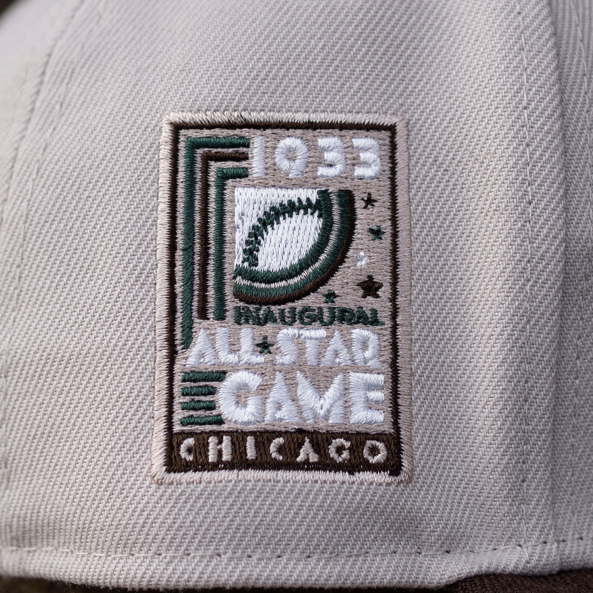 Off White Chicago Cubs Outdoor Patch Dark Green Visor Toast Bottom 59FIFTY Fitted 73/8