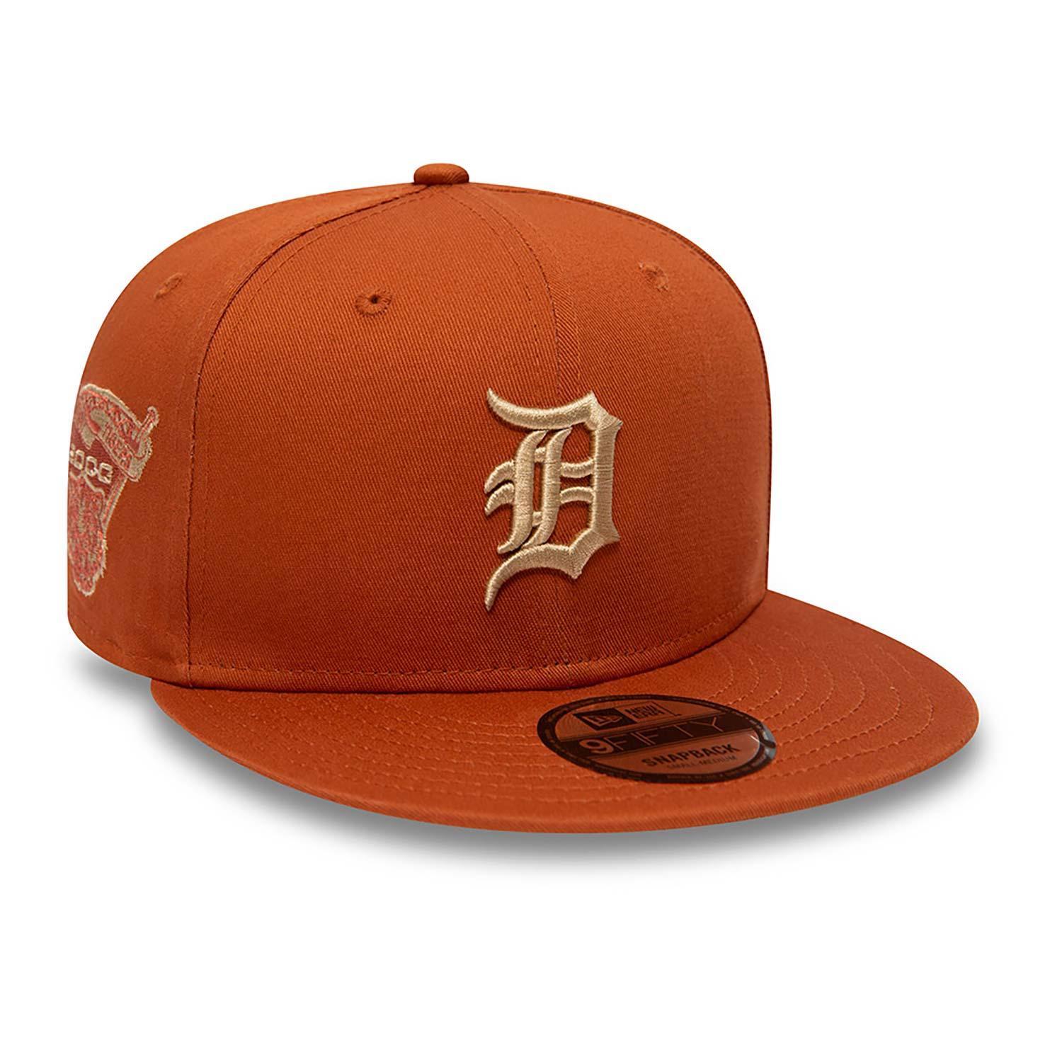 NEW ERA 9FIFTY SIDE PATCH DETROIT TIGERS RUST SNAPBACK - FAM