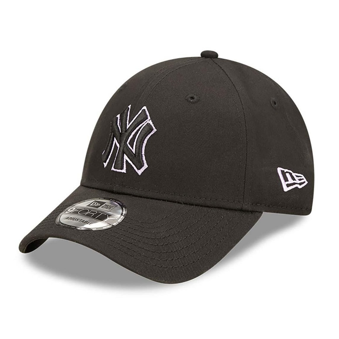 NEW ERA 9FORTY MLB OUTLINE NEW YORK YANKEES BLACK CAP - FAM