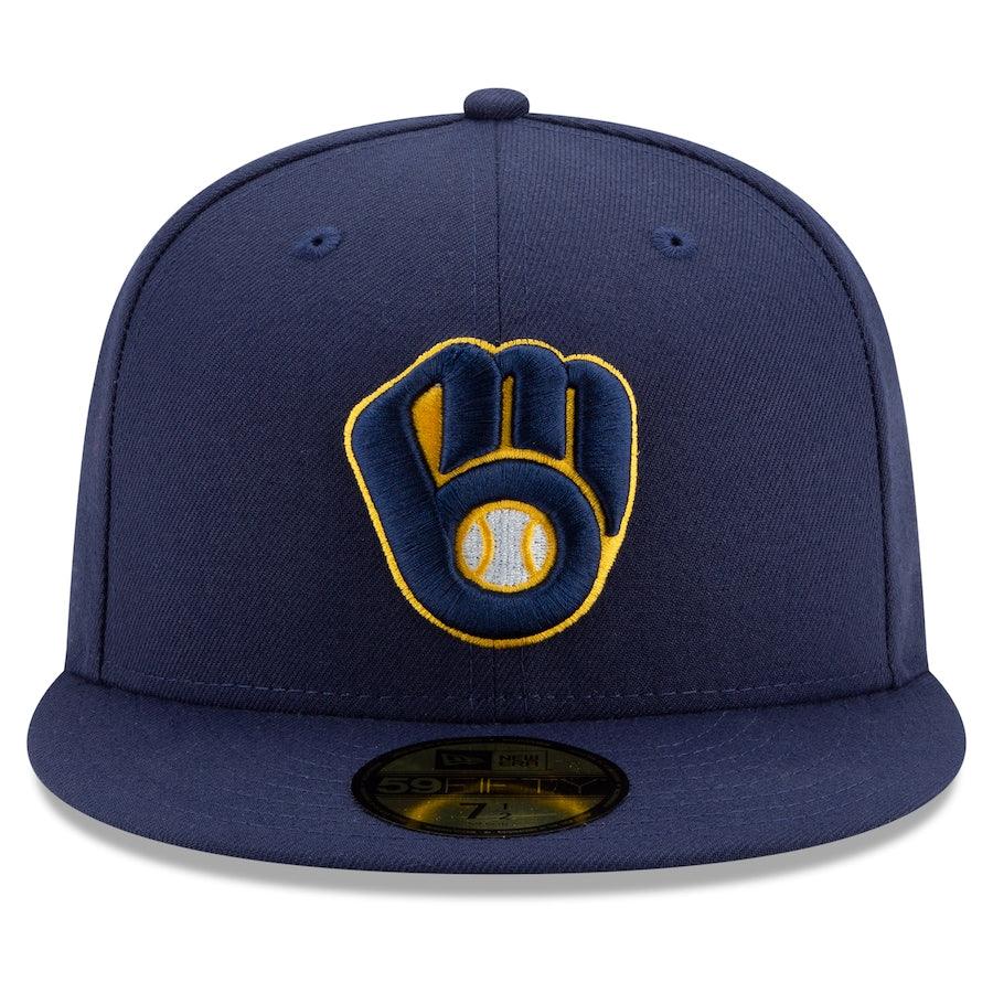 NEW ERA 59FIFTY MLB AUTHENTIC MILWAUKEE BREWERS TEAM FITTED CAP – FAM
